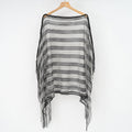 Sexy Mesh Sunscreen Striped Sunscreen Shawl Scarf Lady Shawl Towel Bella Mia