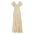 Summer French Elegant Floral Lace V neck Dress Wave Idyllic Vacation Asymmetric Skirt