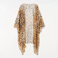 Summer Women Clothes Leopard Print Batwing Shirt Mid Length Cardigan Blouse Bella Mia