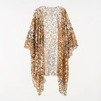 Summer Women Clothes Leopard Print Batwing Shirt Mid Length Cardigan Blouse Bella Mia