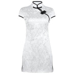 Summer Sexy High Waist Slimming Tight Improved Frog Buckle Dress Split Retro Cheongsam Bella Mia