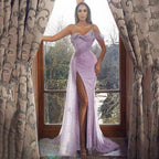 Arrival Women Clothing Dress Cami Dress Split Sequined Irregular Asymmetric Evening Dress Bella Mia