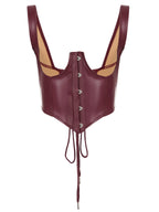 Sexy Leather Bra Strap Lace Stitching Puffy Tiered Dress Summer Set Bella Mia