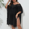 Women Beach Vacation Blouse Women Clothes Sexy Backless Hand Crocheting Chiffon Patchwork Dress Bella Mia
