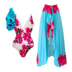 Printing One Piece Women Swimwear Suit European, French Retro Cover Belly Slimming Swimsuit Bella Mia