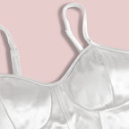 Sexy Slimming Waist Camisole Wrapped Chest Adjustable Spaghetti Strap Satin Short Top for Women Bandana Bella Mia