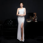 Craft Colorful Sequin Socialite Gathering Party Evening Dress Sexy Long Slimming Toast Dress Bride Formal Gown Bella Mia