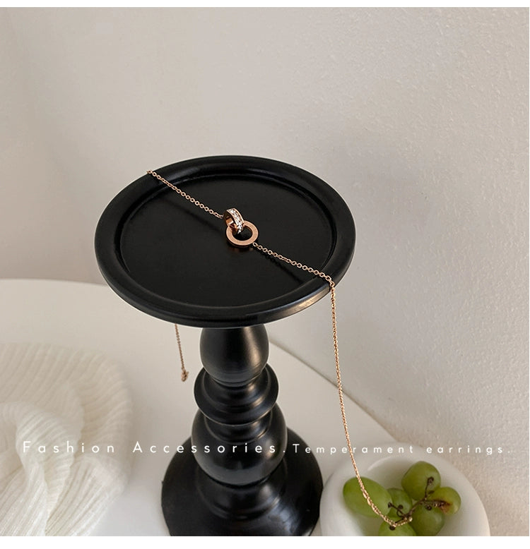 Fashion Ring Buckle Titanium Steel No Fading Girls Necklace Luxlife Brands