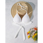 Halter Lace up Push up Bikini Swimsuit Women Spring Beach Sexy Swimsuit Top Bella Mia