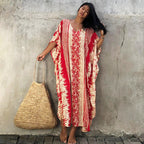 Rayon Snake Pattern Positioning Robe Sun Protection Beach Jacket Blouse Seaside Vacation Dress Women Bella Mia