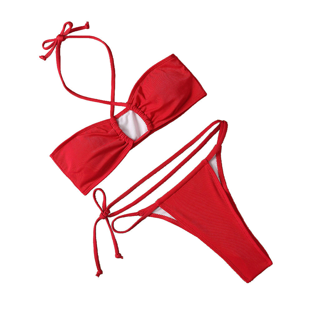 Solid Color Women Seperated Swimwear Bikini Sexy Swimsuit Bella Mia