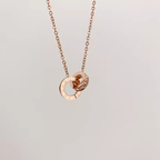 Fashion Ring Buckle Titanium Steel No Fading Girls Necklace Luxlife Brands