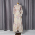 Long Sleeve Painted Skirt Set Spring Court Waist Slimming Printed Two Piece Sets Women Bella Mia