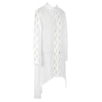 Slub Cotton Patchwork Edge Shirt Sun Protection Cardigan Vacation Beach Coat Bikini Cover up Blouse Bella Mia