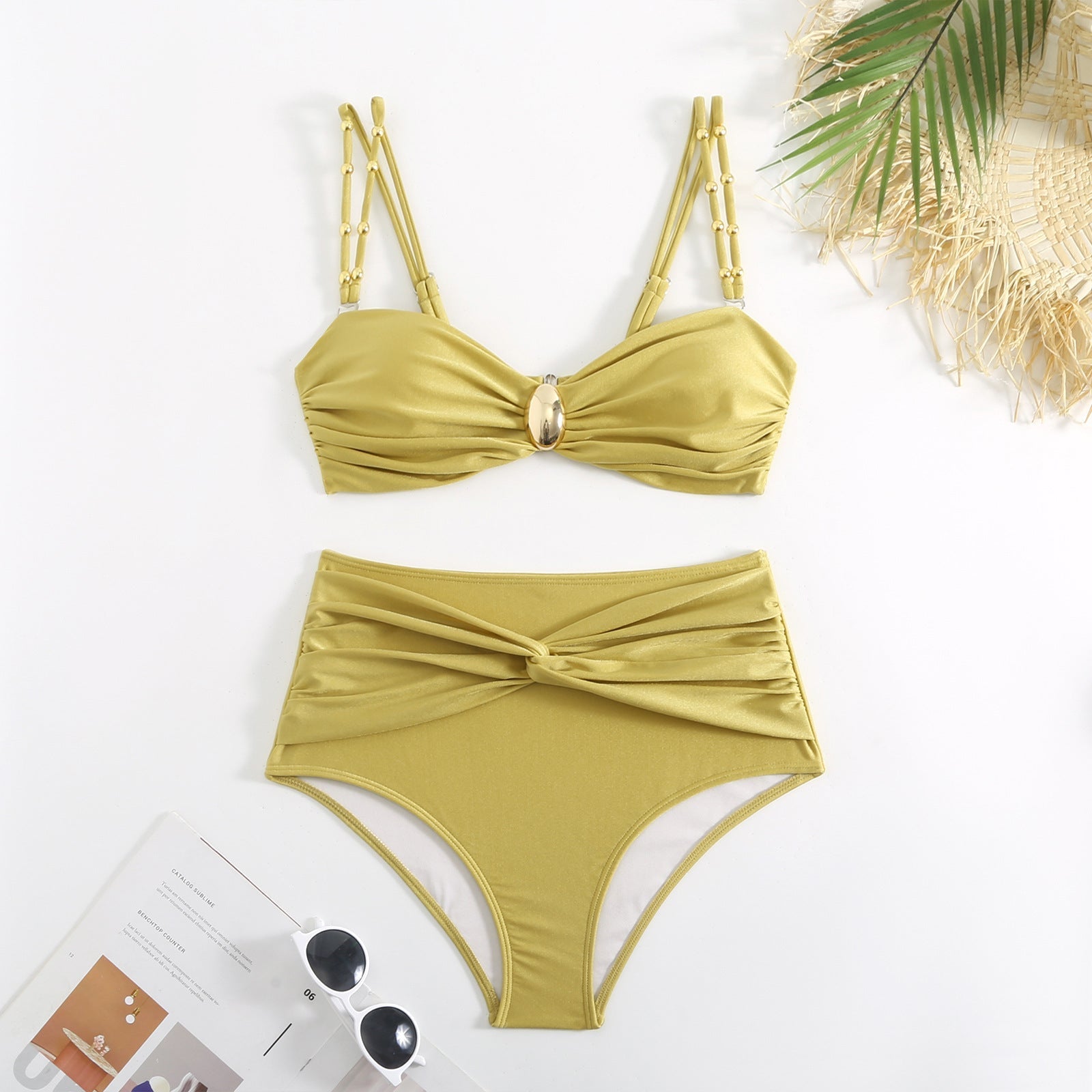Split Three Piece Bikini Swimsuit Women Slimming Swimsuit Outfit Nylon Skirt Bella Mia