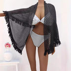 Women Clothing One Piece Beach Skirt Tassel Stitching Multiple Wear Anti-Sunburn Shawl Bella Mia