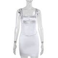 Autumn Dress Elegant Sexy Slim Fit Square Collar Sling Hip Dress Bella Mia