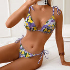 Swimwear Split Printed Swimsuit Ladies Belt Chest Pad Sexy Bikini Fruit Bikini Swimming Bella Mia
