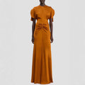 Running Environment Spring Summer Satin Lace-up Sleeveless Dress Casual Vacation Women Dress Bella Mia