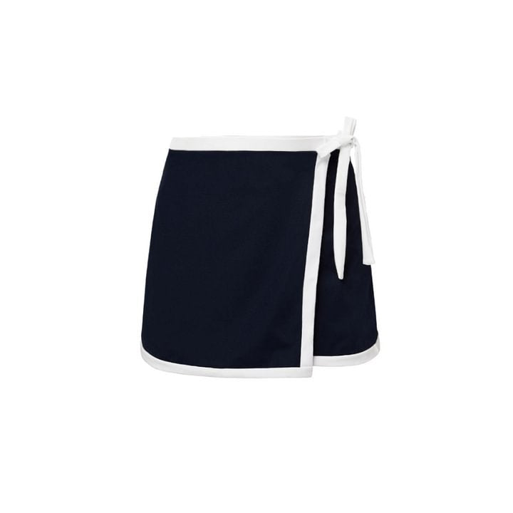 Black White V neck Bow Hollow Out Cutout out Swimsuit Women Slimming Bella Mia