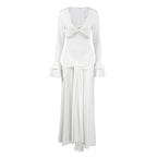 Spring Women Elegant Dress Elegant Design Sexy Lace Stitching Slim Fit Maxi Dress Bella Mia