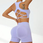 Shockproof Push up Beauty Back Yoga Clothes Peach Hip Shorts Seamless Workout Exercise Outfit Training Wear Women Bella Mia