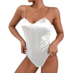 Women Clothing Chain Sling Backless Solid Color Sling Vest Bodysuit Tight Women Bottoming Shirt Bodysuit Bella Mia