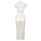 Summer Casual Trend Slim Fit Solid Color Street Dress Bella Mia