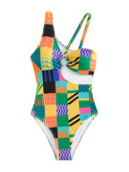 Swimwear Beach Print Swimsuit Conservative Swimsuit Belly Covering Women Swimwear Bella Mia