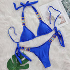 Crystal Diamond Bikini Sexy Women Split Bandage Swimsuit Beach Vacation Swimsuit Bella Mia
