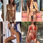 Women Seperated Swimwear Simple Bandage Sexy Swimsuit Mini Bikini Bikini Bella Mia