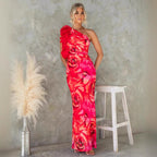 Women Clothing Summer Elegant Slim Sleeveless Three Dimensional Floral Sexy Dress Bella Mia