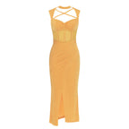 Dress Summer Simple Sexy Sling Irregular Asymmetric Slim Fit Party Maxi Dress Bella Mia