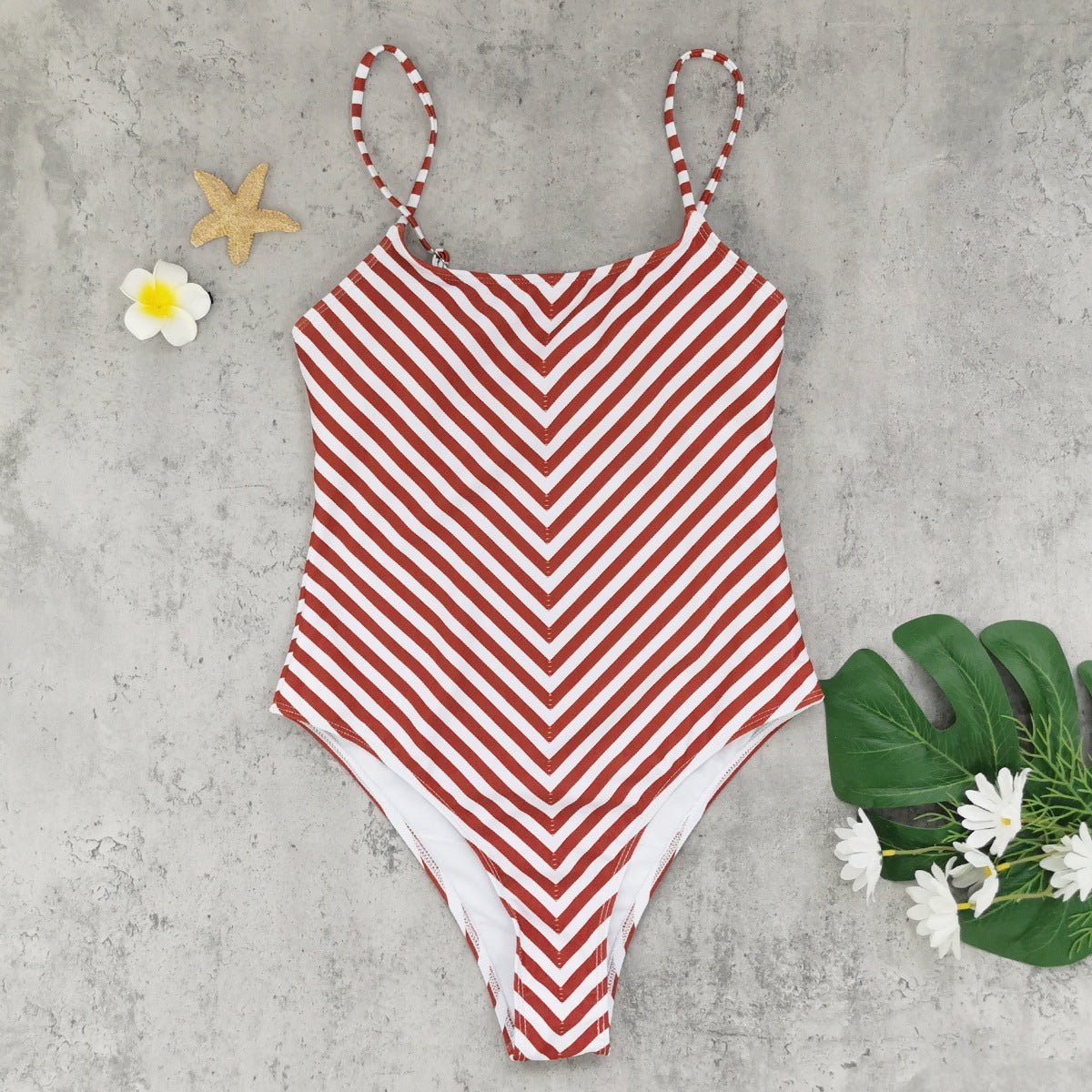 Tube Top One Piece One Piece Swimsuit Women Patchwork Striped Printed Swimsuit Bella Mia