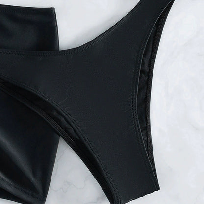 Classy Black Halter Bikini LUXLIFE BRANDS