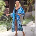 Rayon Belt Beach Cover up Sun Protective Blouse Sun Protection Cardigan Women Swimsuit Bikini Cover up Bella Mia