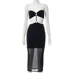 Women Clothing Summer Sexy Bandeau Dress Niche Fight Tulle Bella Mia