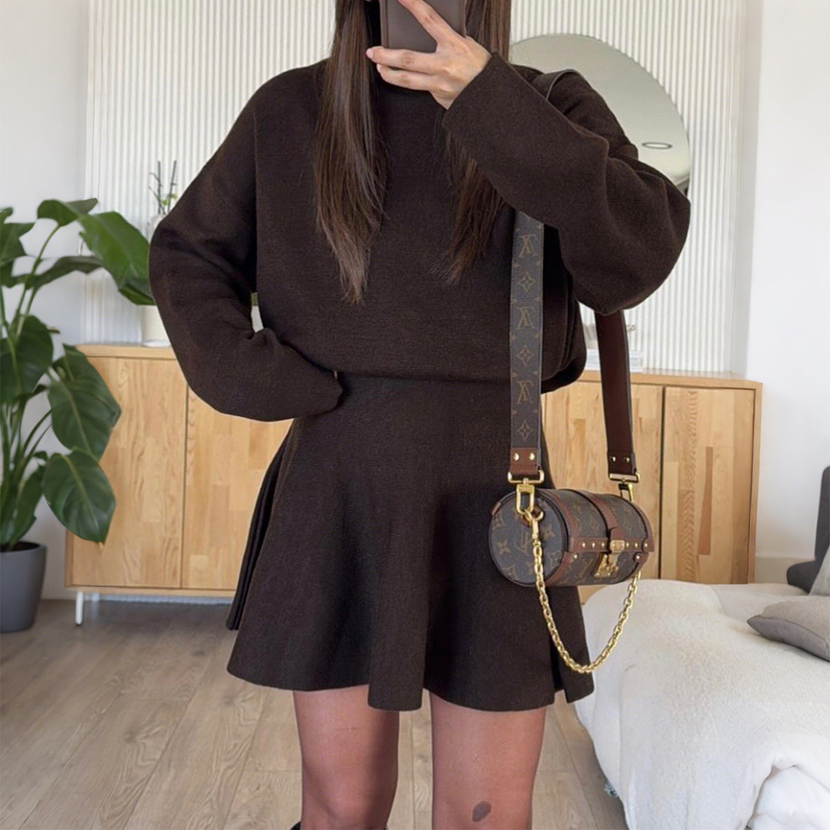 Casual Vacation Sweater Long Sleeve Dress Women Clothing Autumn Winter Bella Mia