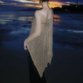 Pure Hollow Out Cutout out Gold Knitted Blouse Bikini Four Piece Suit Elegant Beautiful Vacation Maxi Dress Swimsuit Women Bella Mia