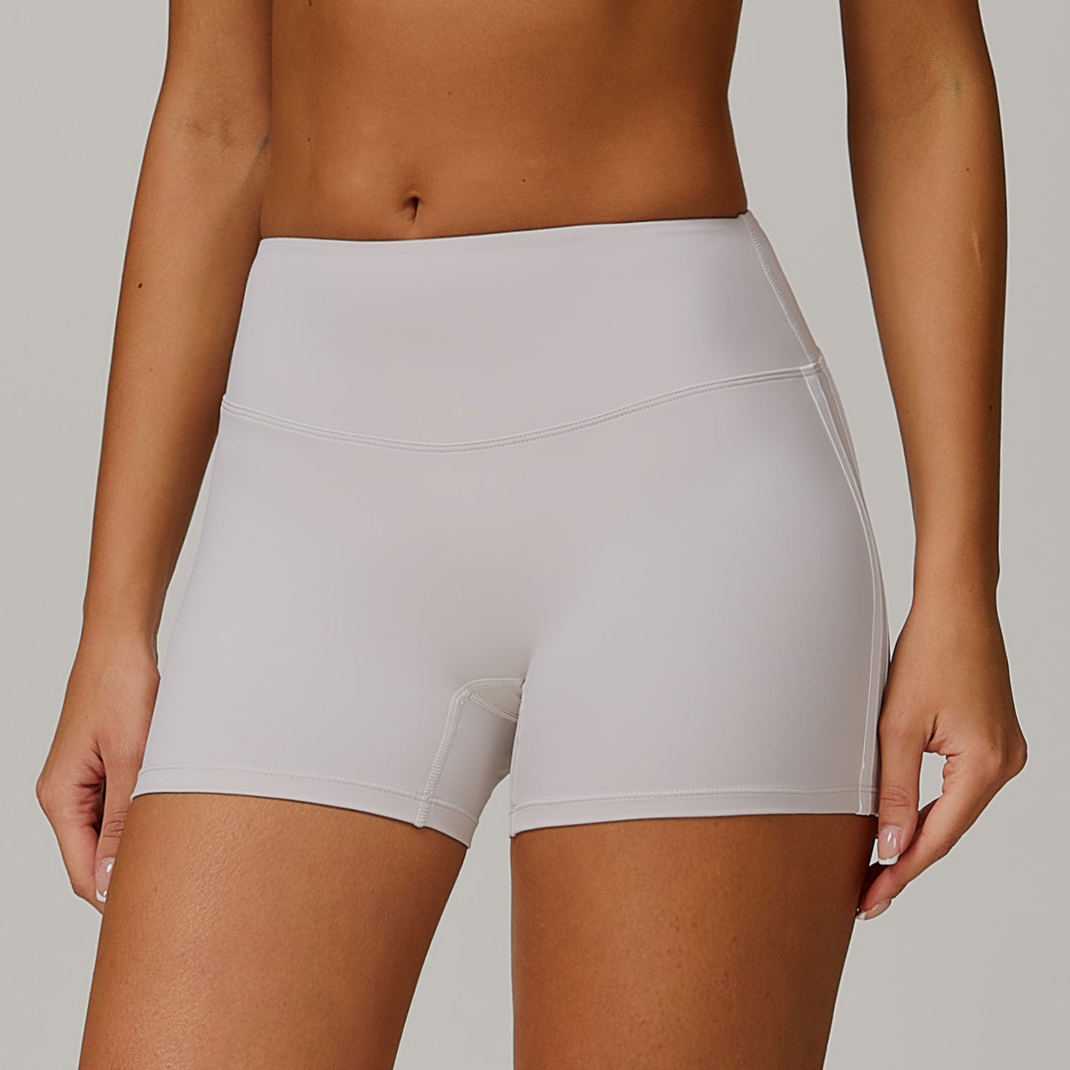 Nude Feel High Waist Yoga Shorts Peach Skinny Hip Raise Shorts Women Outer Wear Exercise Workout Pants Bella Mia