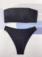 Swimsuit Three Dimensional Striped Fabric Sexy Bikini Swimsuit Bella Mia