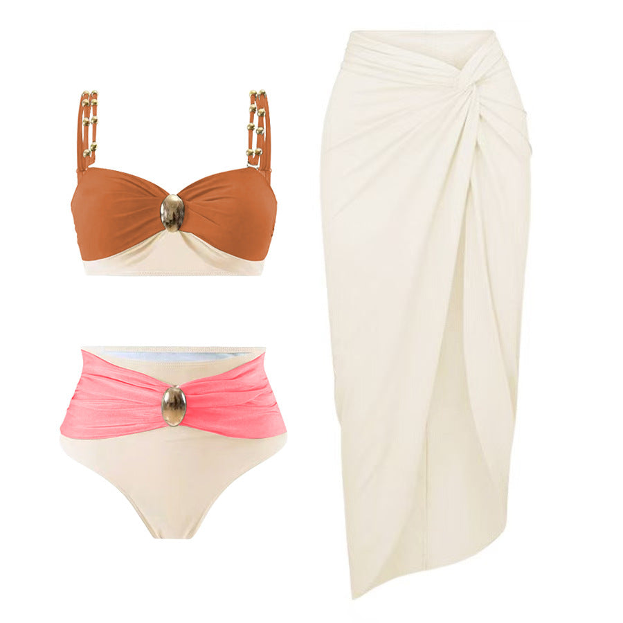 Bikini Three Piece Sets How Many Sexy Swimsuit Women Split Solid Color Swimsuit Bella Mia