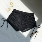 Solid Color Drawstring Mesh Shorts Sexy Bikini Beach Cover up Swimsuit for Women Bella Mia