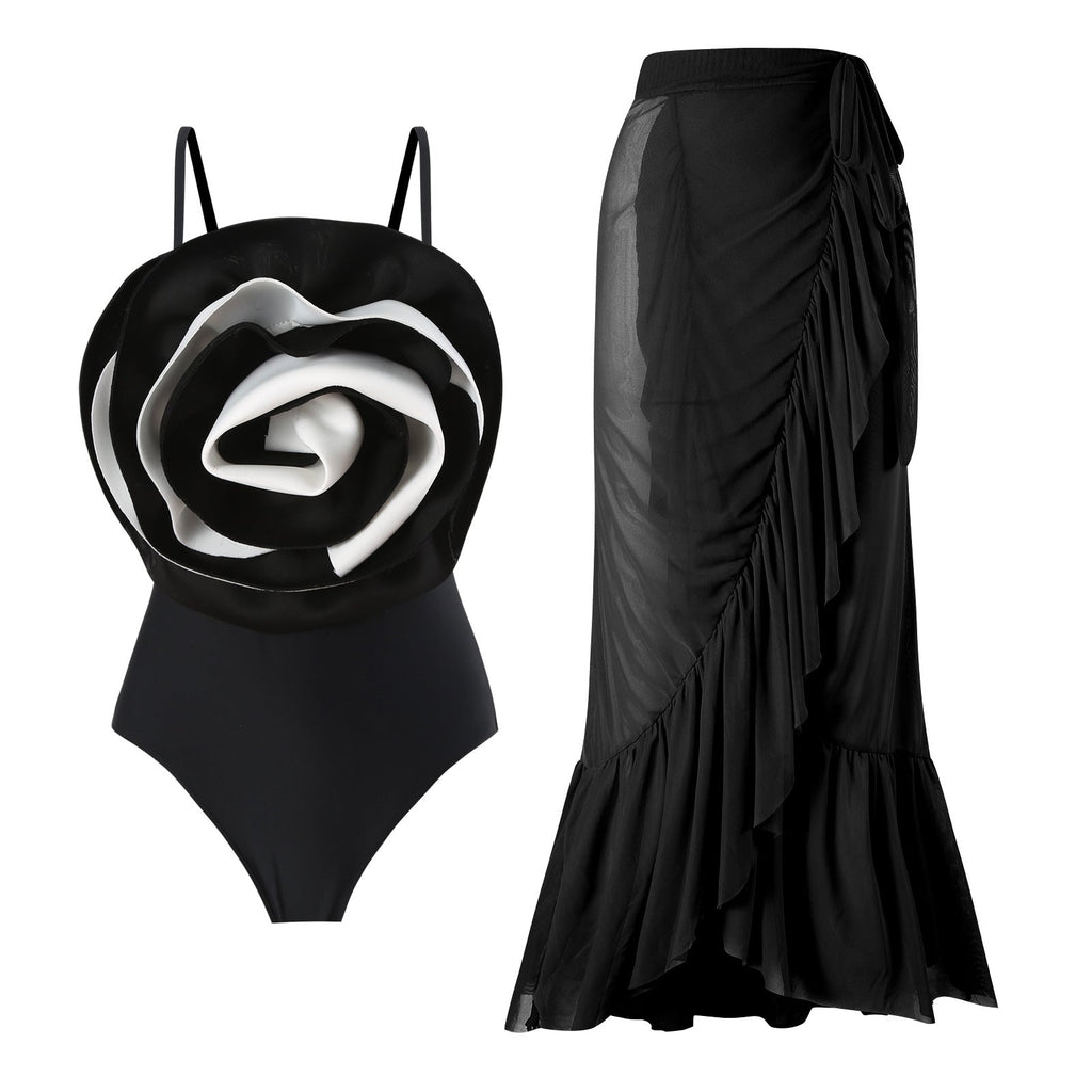 Covered Belly Backless Sexy Spring Swimsuit Women Slim Beach Dress Bella Mia