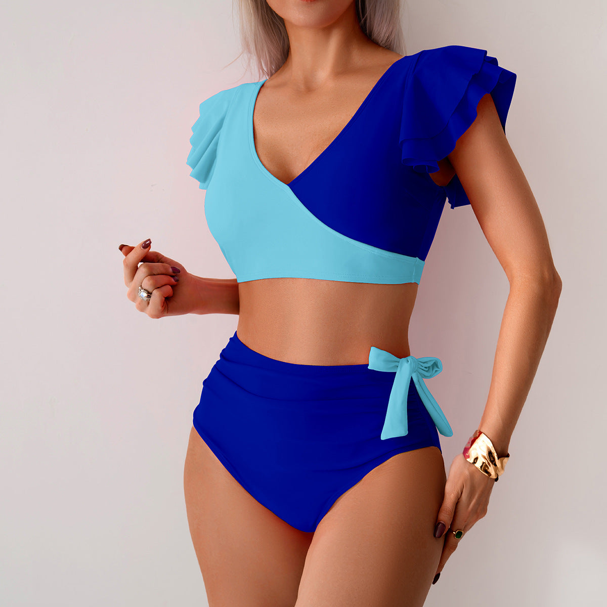 Bikini Split Swimsuit Women High Waist Swimming Trunks Bikini Swimsuit Bella Mia