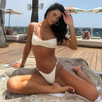 Bikini Sexy Bikini Solid Color Split Women Swimsuit Women Bella Mia