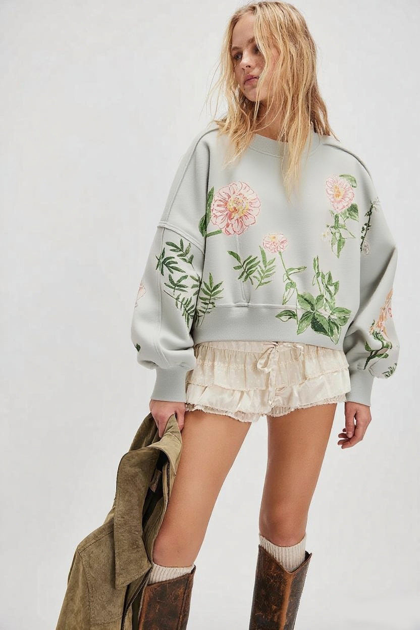 Autumn Winter Women Clothing Printing Loose Casual Top All Matching Hoodie Women Bella Mia