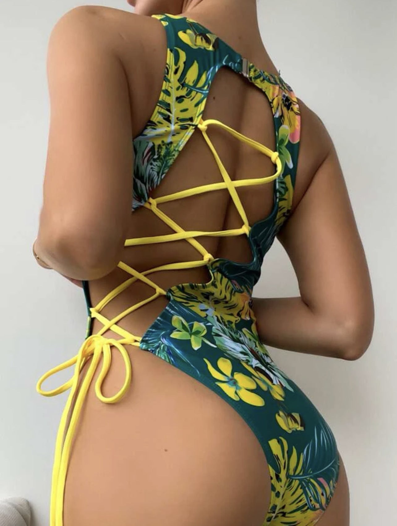 Sexy Back Hollow Out Cutout out Strap Swimsuit Bikini Bella Mia