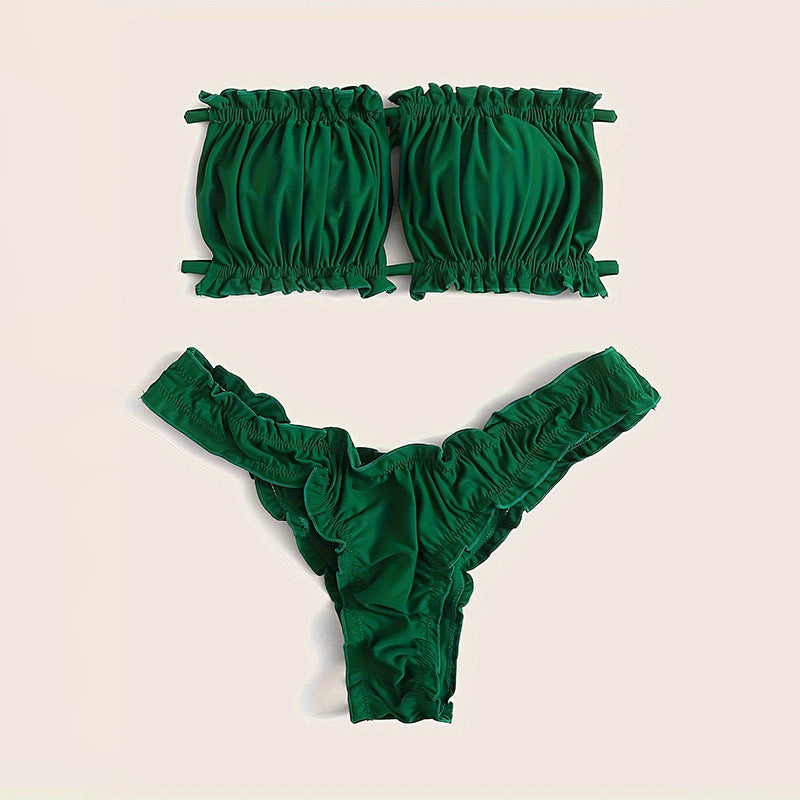 Bikini Lace up Split Swimsuit Women Beach Bikini Bella Mia