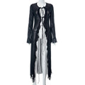 Women Clothing Summer Mesh Cardigan Wooden Ear Beach Sexy Dress Bella Mia